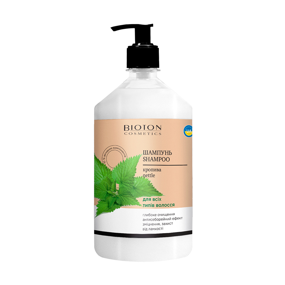 Шампунь Bioton Cosmetics Кропива, для всіх типів волосся, 1 л